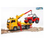 D�panneuse man tga avec v�hicule tout - terrain jaune