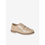 Derbies franges  lacets cuir junior or