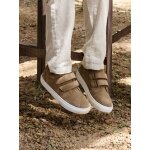 Derbies garon cuir  scratchs marron moyen uni