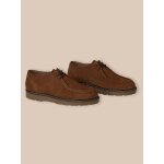 Derbies  lacets crote de cuir garon camel