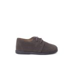 Derbies sude lacets garon semelle fine gris