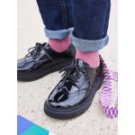 Derbies vernies semelle crante enfant noir