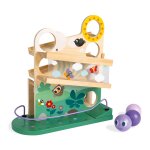 Descendeur chenille en bois multicolore