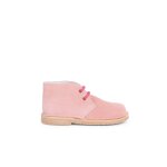 Desert boots bottines chukka � lacets enfants rose claire