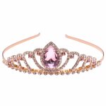 Diad�me serre - t�te d�guisement princesse royale rose