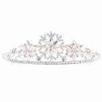 Diad�me serre - t�te d�guisement reine de glace argent