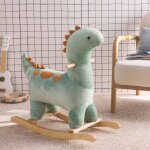 Dinosaure  bascule pour enfant brachi vert