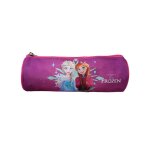 Disney frozen - la reine des neiges - trousse scolaire ronde - rose / violet - fille - 1 compartiment ...