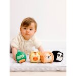 Les dooballs - set de 4 balles doudous - jungle