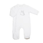 Dors bien naissance en molleton blanc