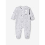 Dors - bien en velours bébé lapins ouverture naissance gris chiné Dors - bien en velours bébé lapins ouverture naissance gris chiné