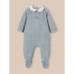 Dors - bien en velours brod bb vert de gris