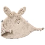 Doudou attache sucette beige, rose, marron