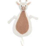 Doudou attache sucette biche blanc, marron
