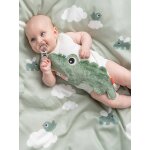 Doudou attache - sucette croco vert