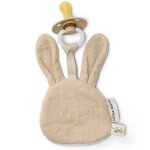 Doudou attache - t�tine beige