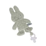 Doudou attache t�tine miffy - flower vert