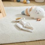 Doudou b�b� carr� tortue - noa beige