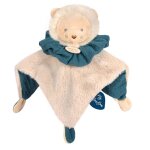 Doudou boule lion vert
