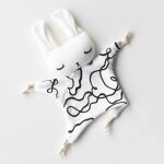 Doudou c�lin lapin en coton biologique multi - coloured