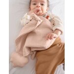 Doudou en coton bio gots elhe rose