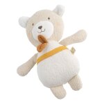Doudou en coton bio - petit soleil beige