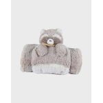 Doudou couverture raton laveur raku blanc
