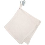 Doudou lange attache ttine en gaze de coton jeanne beige