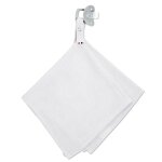 Doudou lange attache tétine en gaze de coton jeanne blanc Doudou lange attache tétine en gaze de coton jeanne blanc