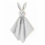 Doudou lange en coton bio blanc