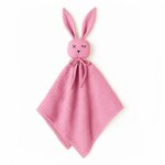 Doudou lange en coton bio rose