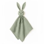 Doudou lange en coton bio vert