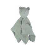 Doudou lange ourson vert