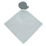 Doudou lange et son anneau de dentition bleu