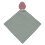 Doudou lange et son anneau de dentition fraise gris