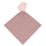Doudou lange et son anneau de dentition rose