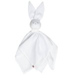 Doudou lapin en gaze de coton jeanne blanc