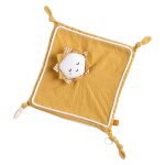 Doudou mouchoir soleil en coton - sunlight blanc