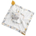 Doudou mouchoir en velours - promenons nous blanc