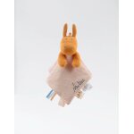Doudou paco en coton bio orange