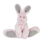 Doudou peluche lapin rivoli 26 cm rose