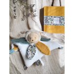 Doudou p�tale 27cm boh'aim - doudou et compagnie lion jaune