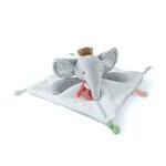 Doudou plat Éléphant gris 25 cm gris Doudou plat Éléphant gris 25 cm gris