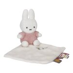 Doudou plat miffy - fluffy rose