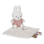 Doudou plat miffy - fluffy rose
