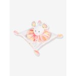 Doudou plat souris 20 cm blanc