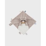 Doudou raton laveur raku blanc