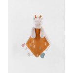 Doudou tiga en veloudoux beige, orange