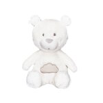 Doudou en velours - lily blanc / gris