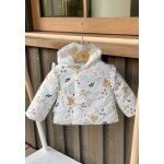 Doudoune bébé imperméable doublée sherpa avec capuche bloom ecru Doudoune bébé imperméable doublée sherpa avec capuche bloom ecru